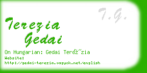 terezia gedai business card